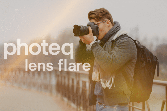 "Portrait edited using Photeeq lens flare to add cinematic backlighting"
